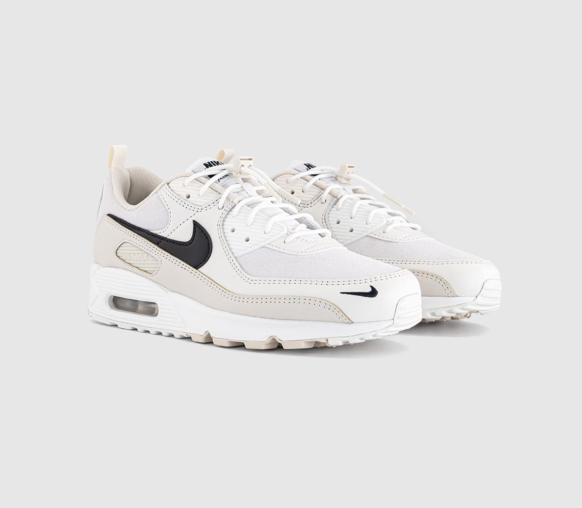 NikeAir Max 90 TrainersWhite Black Light Orewood Brown Phantom