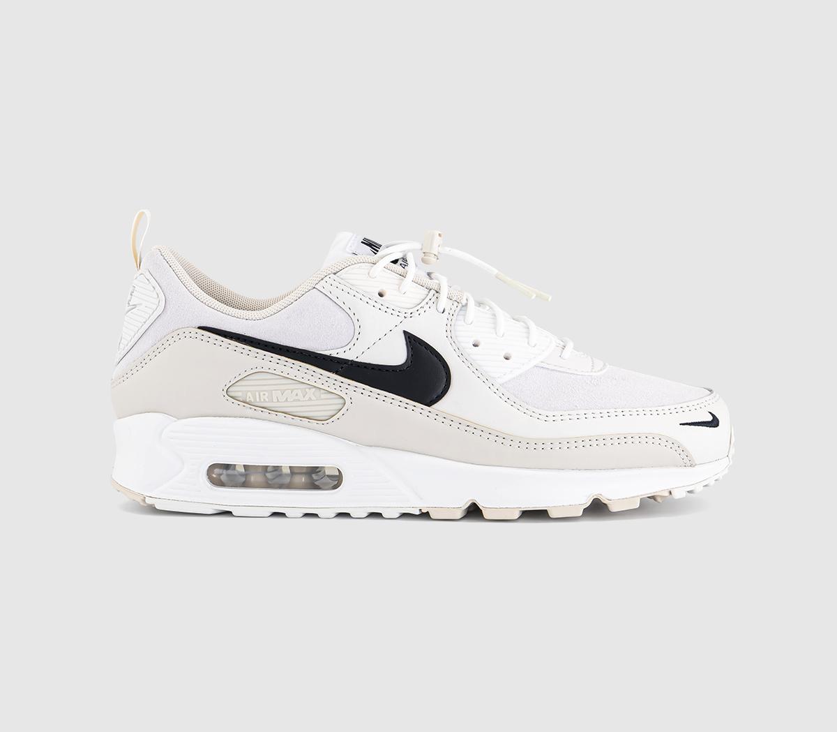 Nike Air Max 90 Trainers White Black Light Orewood Phantom Brown in Men's Size 6.5, Offspring