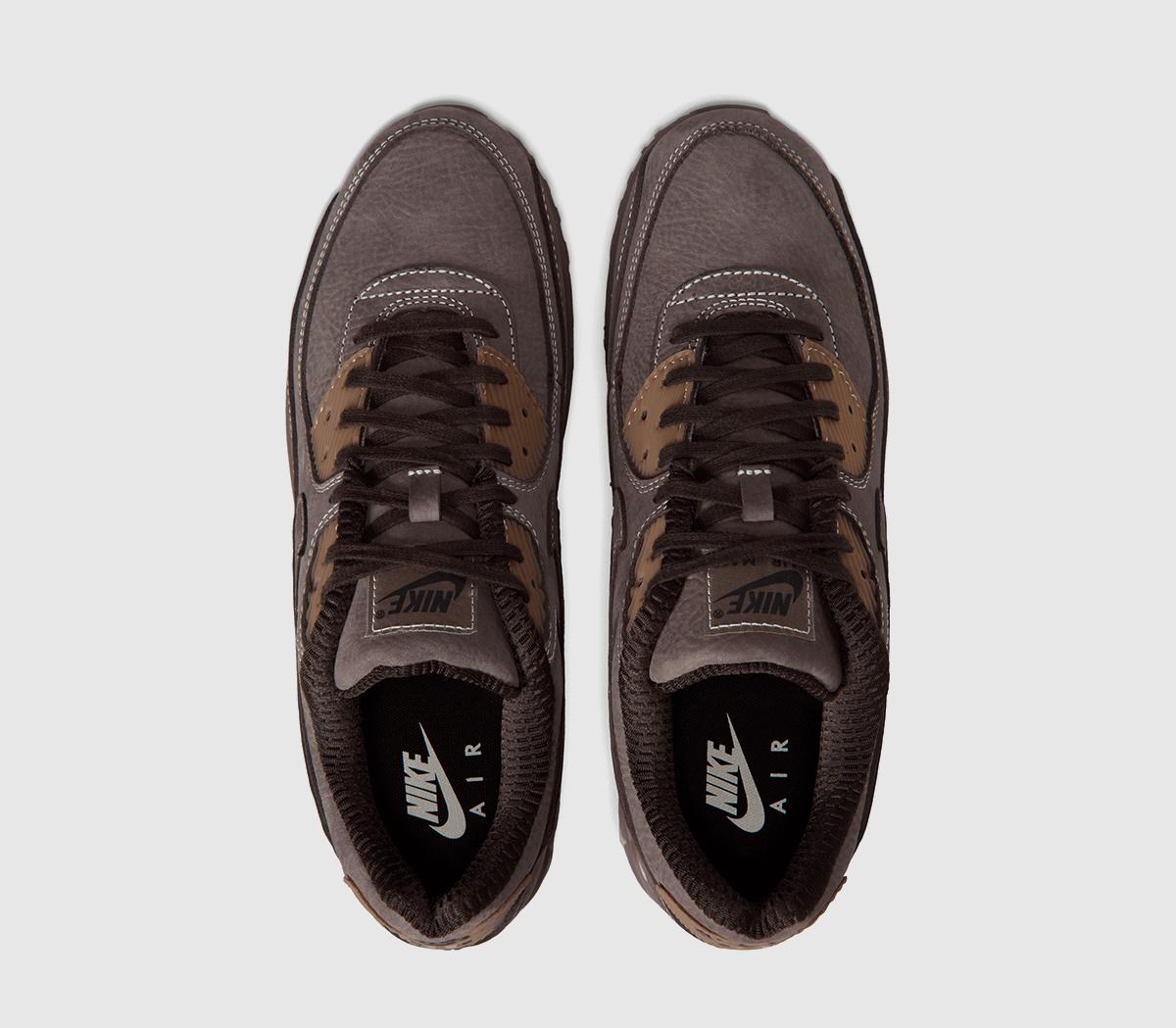 NikeAir Max 90 TrainersLeather Shadow Brown Shadow Brown Gum Qs