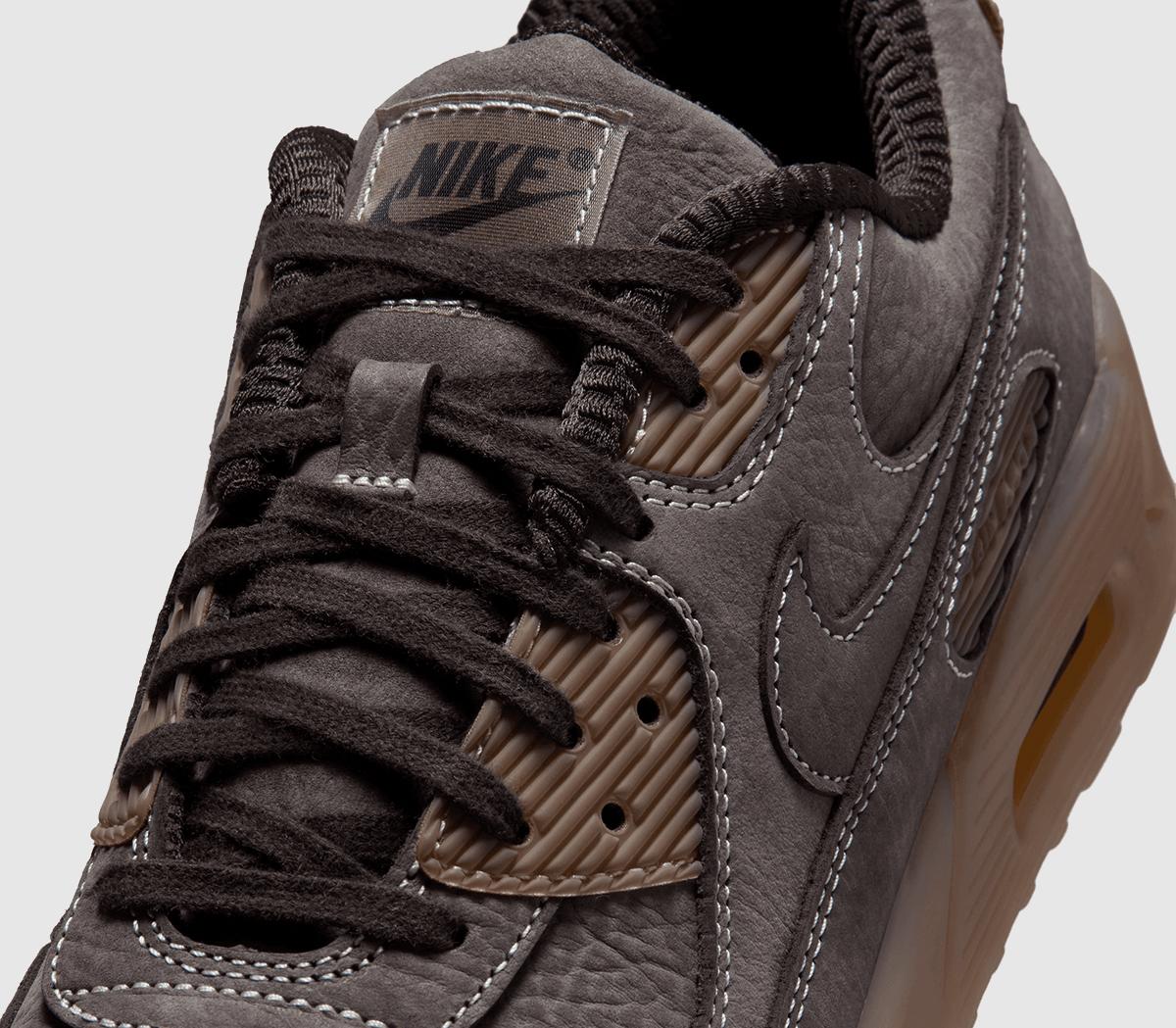 NikeAir Max 90 TrainersLeather Shadow Brown Shadow Brown Gum Qs