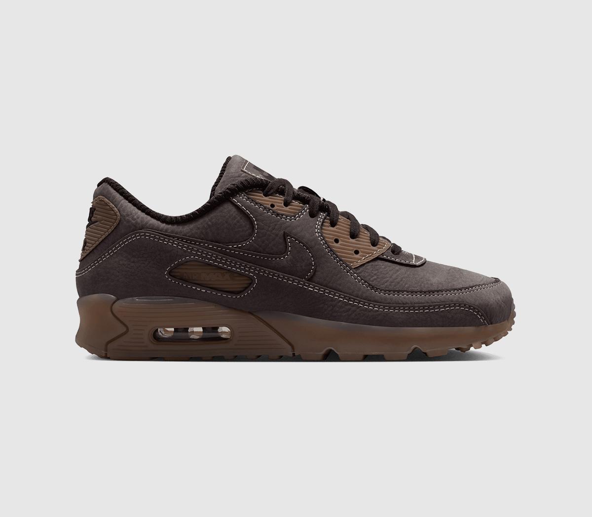 NikeAir Max 90 TrainersLeather Shadow Brown Shadow Brown Gum Qs