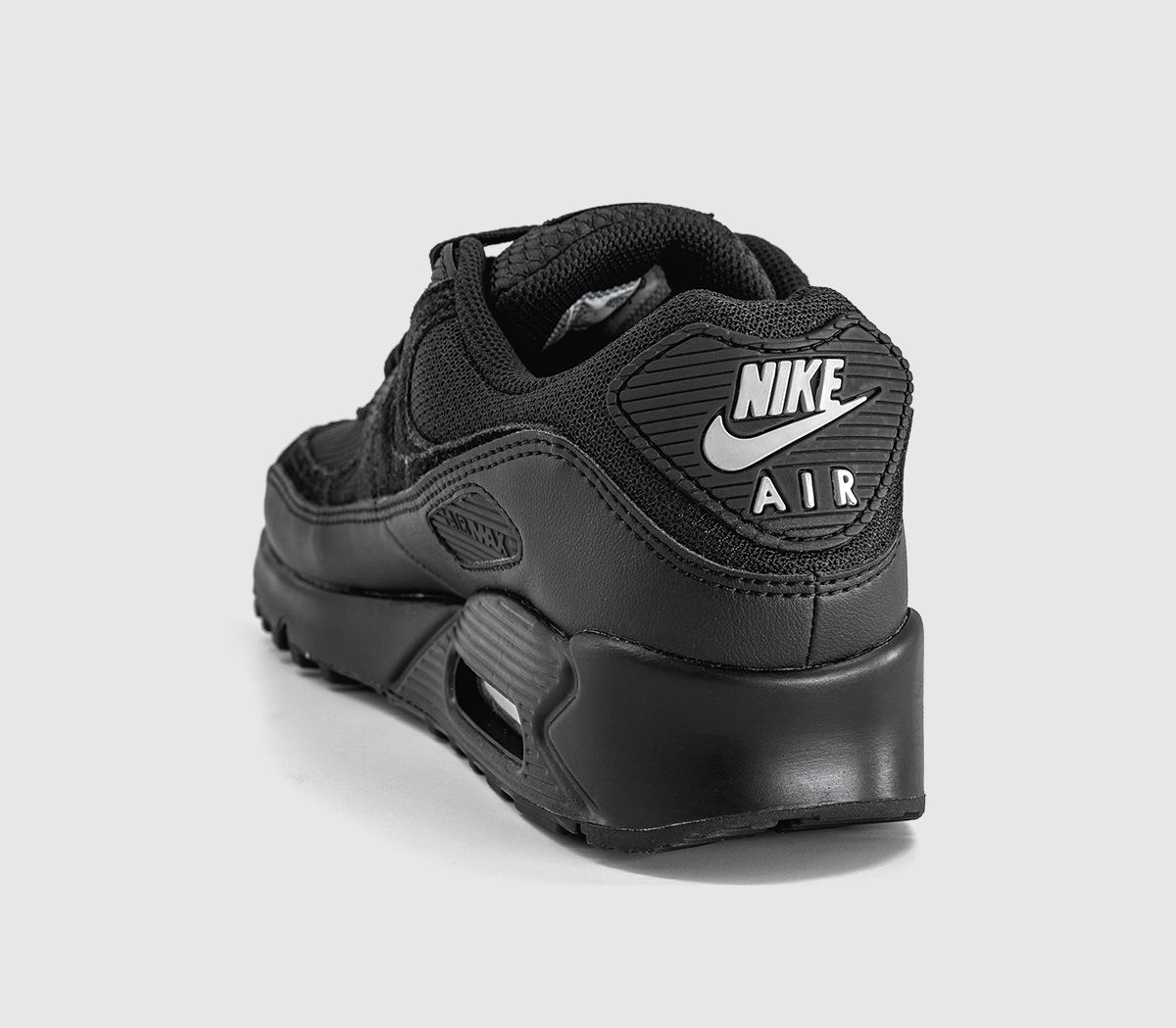 NikeAir Max 90 TrainersBlack Black Light Smoke Grey