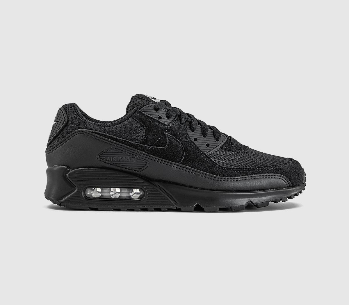 NikeAir Max 90 TrainersBlack Black Light Smoke Grey