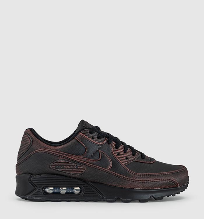Nike Air Max 90 Trainers Black Black Cinnamon