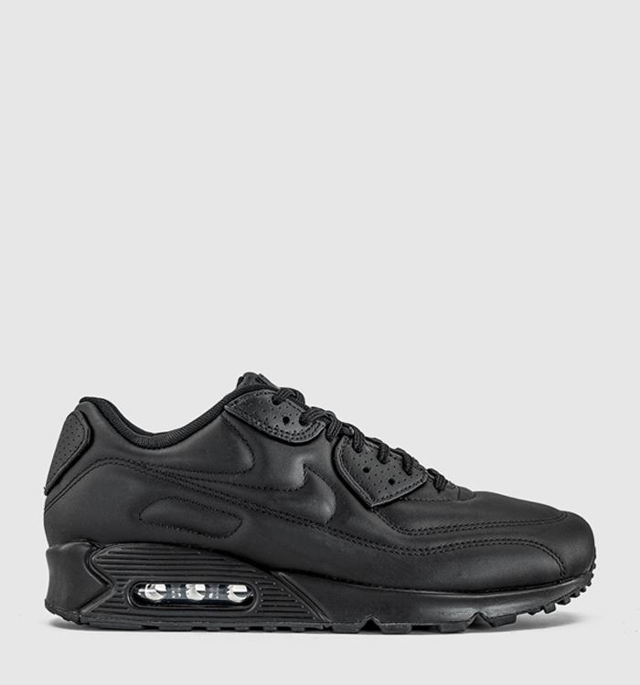 Nike Air Max 90 Trainers Triple Black Puffy