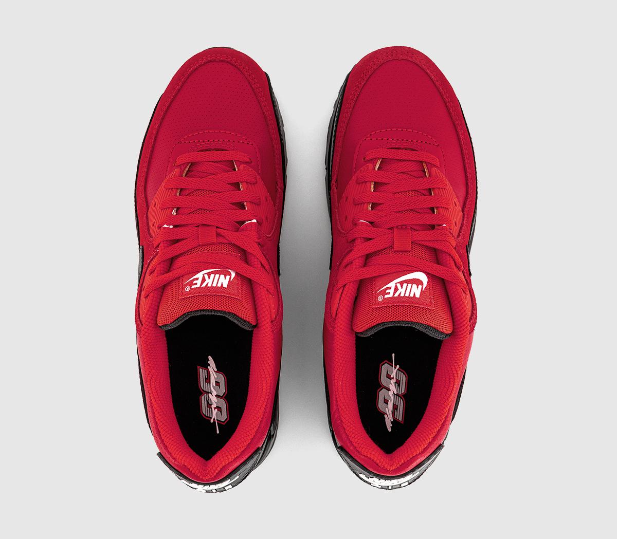Nike Air Max 90 Trainers Nike Air Max 90 Trainers Speed Red Black Grey