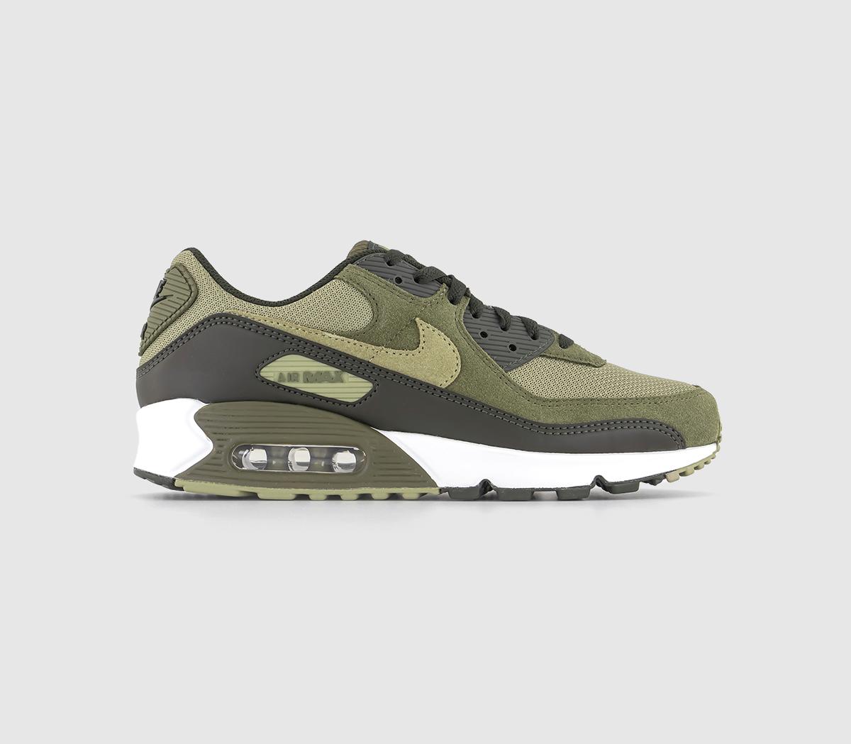 Nike Air Max 90 Trainers Neutral Olive Neutral Olive Medium Olive - Men's  Trainers