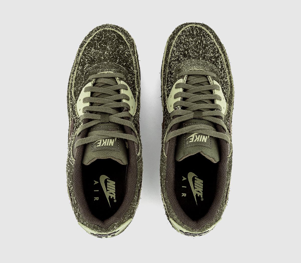 olive green suede air max 90