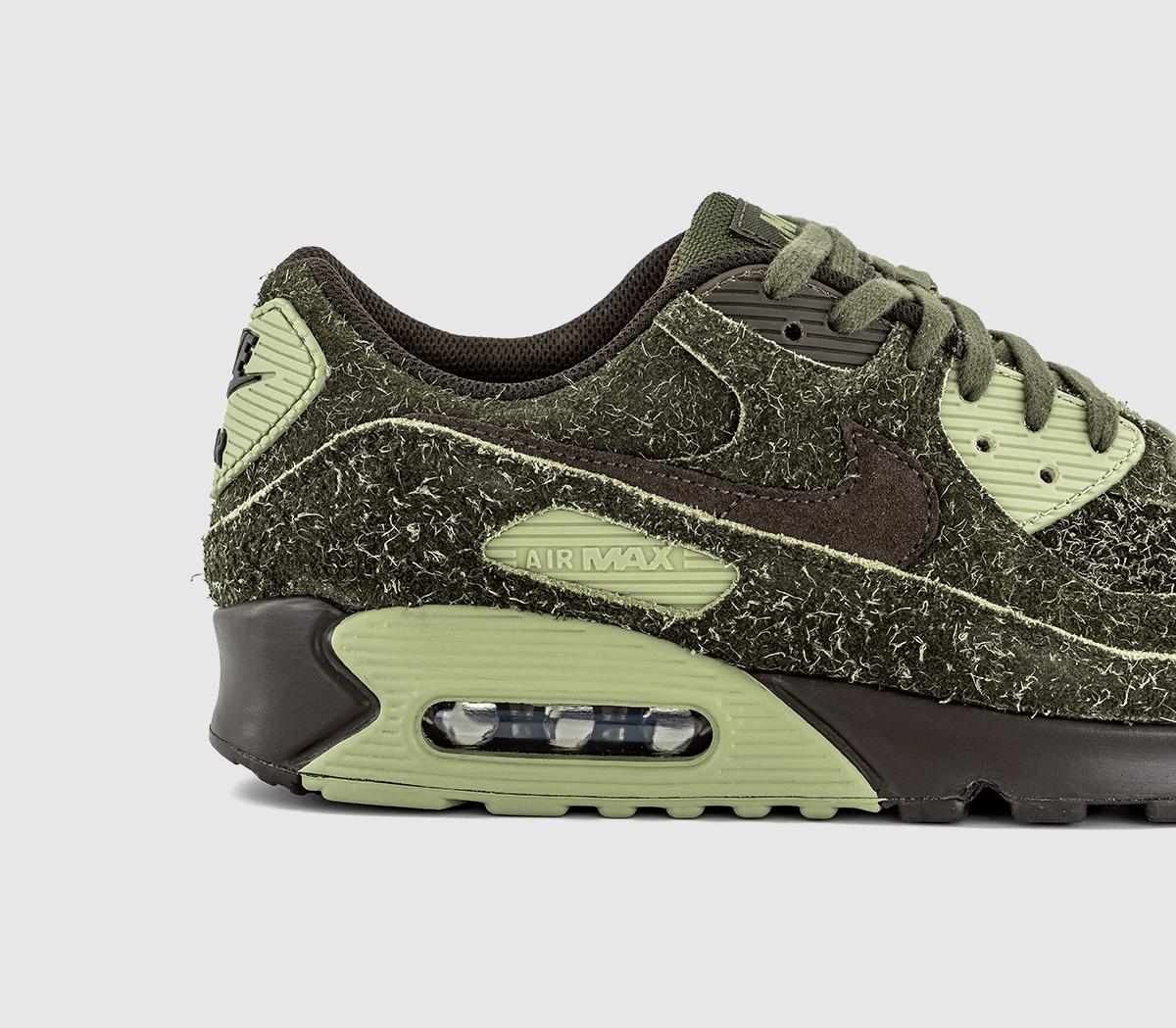 NikeAir Max 90 TrainersMed Olive Cargo Khaki White