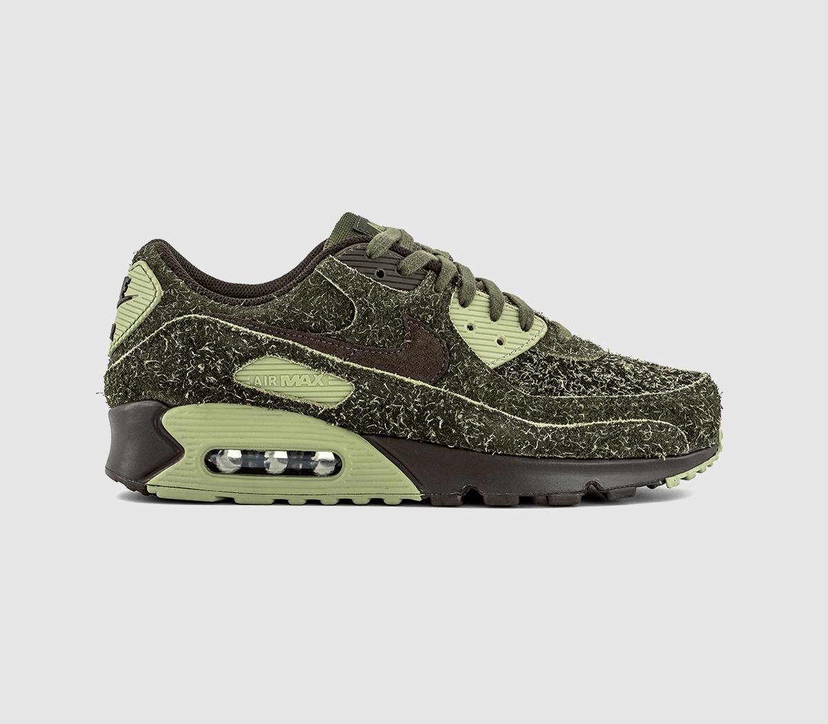 NikeAir Max 90 TrainersMed Olive Cargo Khaki White