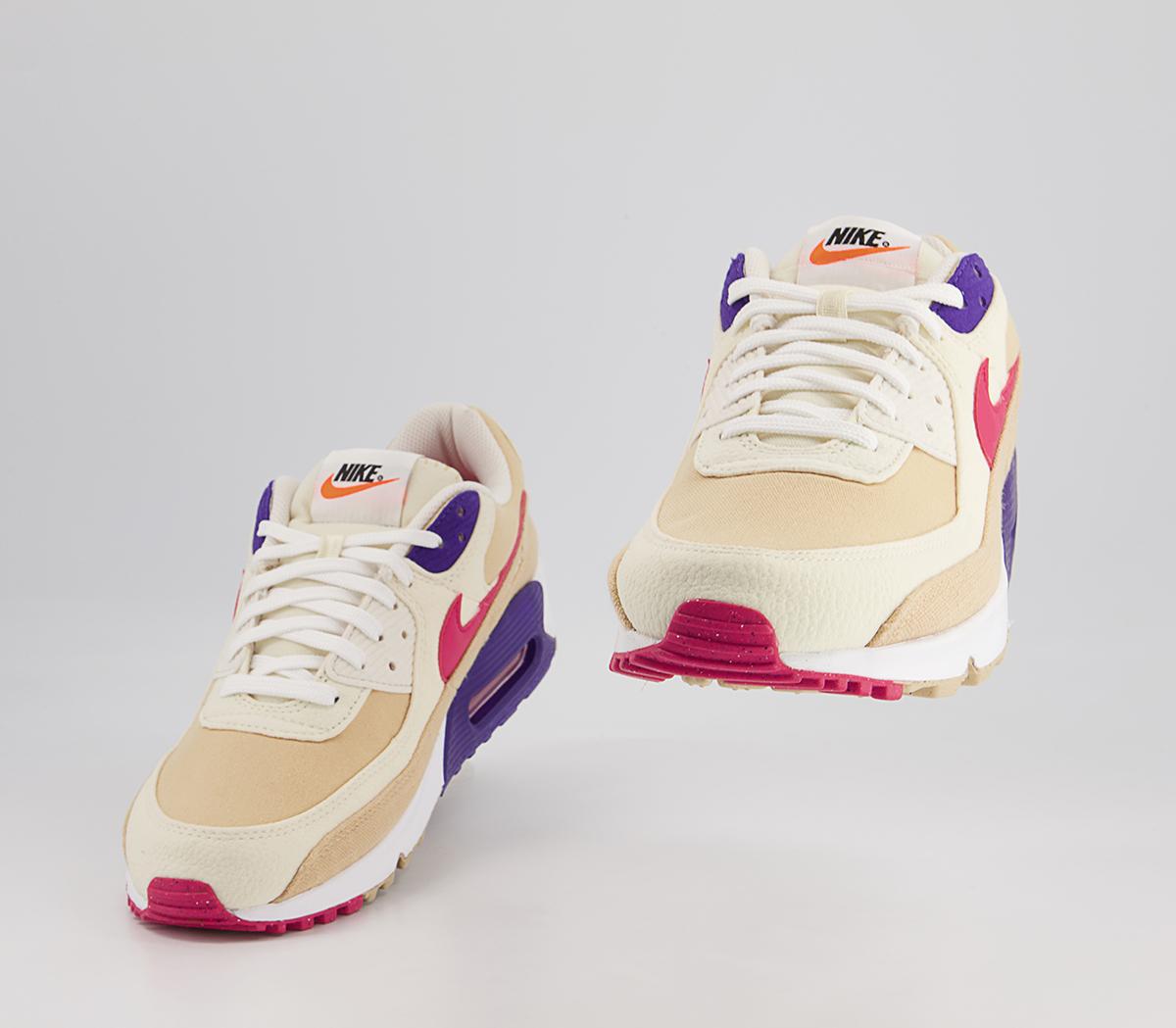 Nike Air Max 90 Trainers Nike Air Max 90 Trainers Sesame Rush Pink Coconut Milk Phantom