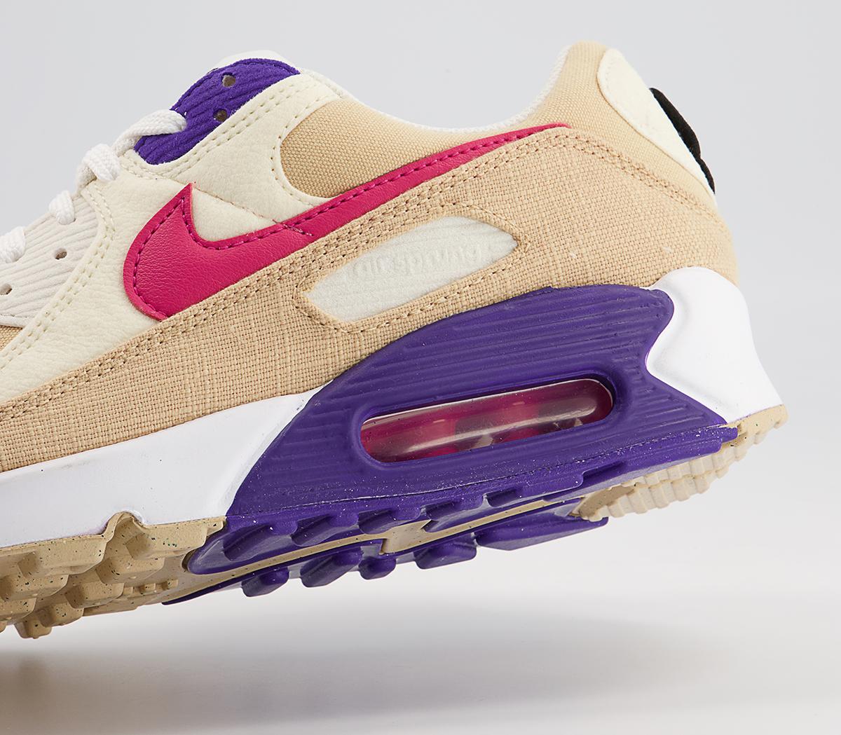 Nike Air Max 90 Trainers Nike Air Max 90 Trainers Sesame Rush Pink Coconut Milk Phantom