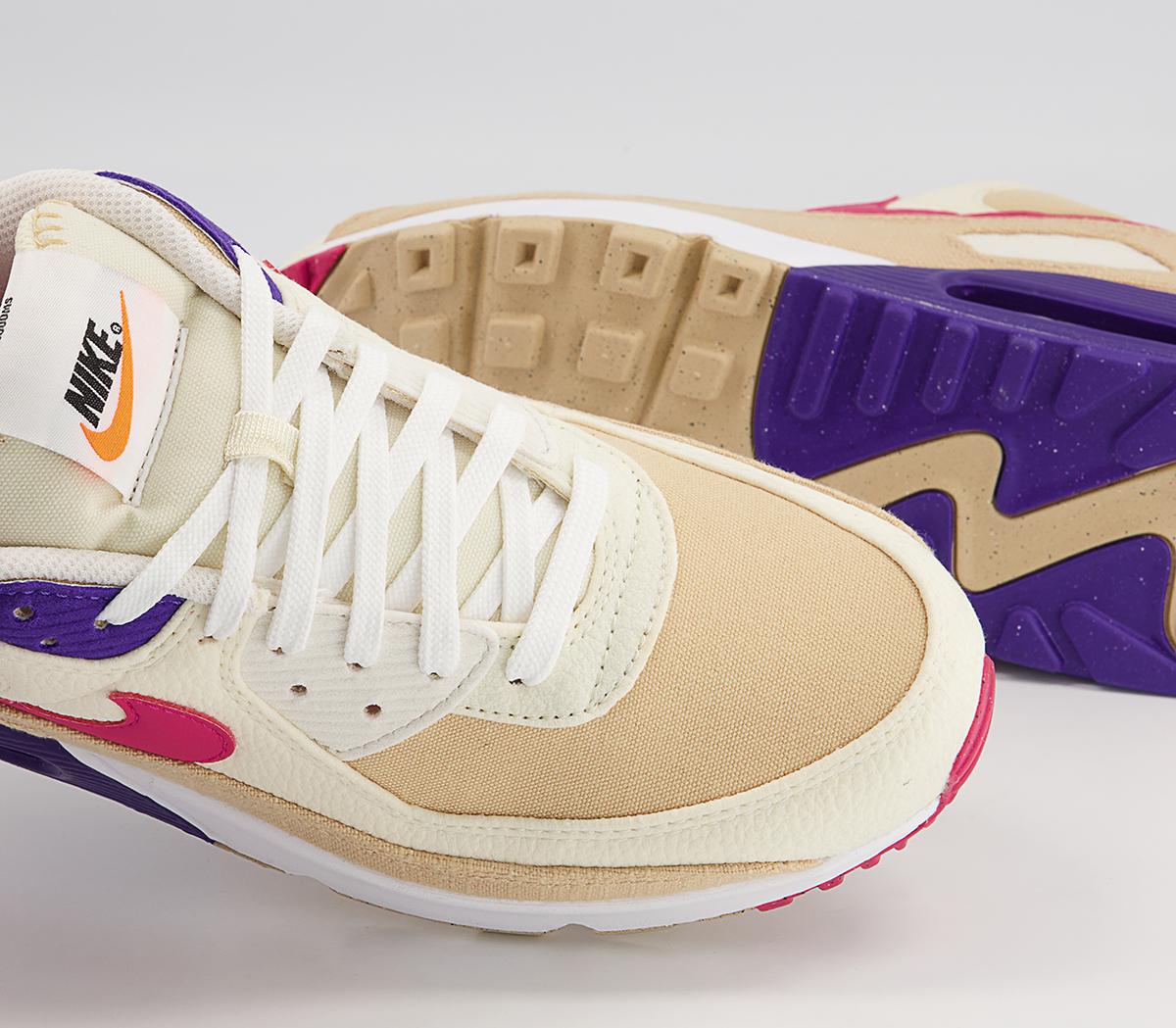 Nike Air Max 90 Trainers Nike Air Max 90 Trainers Sesame Rush Pink Coconut Milk Phantom