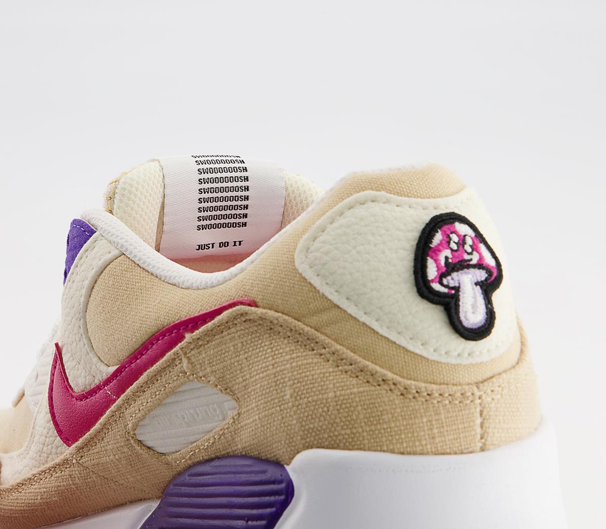 Nike Air Max 90 Trainers Nike Air Max 90 Trainers Sesame Rush Pink Coconut Milk Phantom