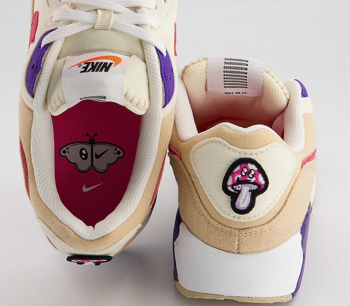 Nike Air Max 90 Trainers Nike Air Max 90 Trainers Sesame Rush Pink Coconut Milk Phantom