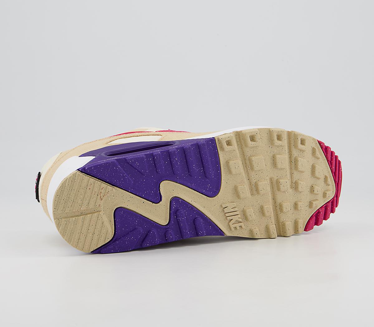 Nike Air Max 90 Trainers Nike Air Max 90 Trainers Sesame Rush Pink Coconut Milk Phantom