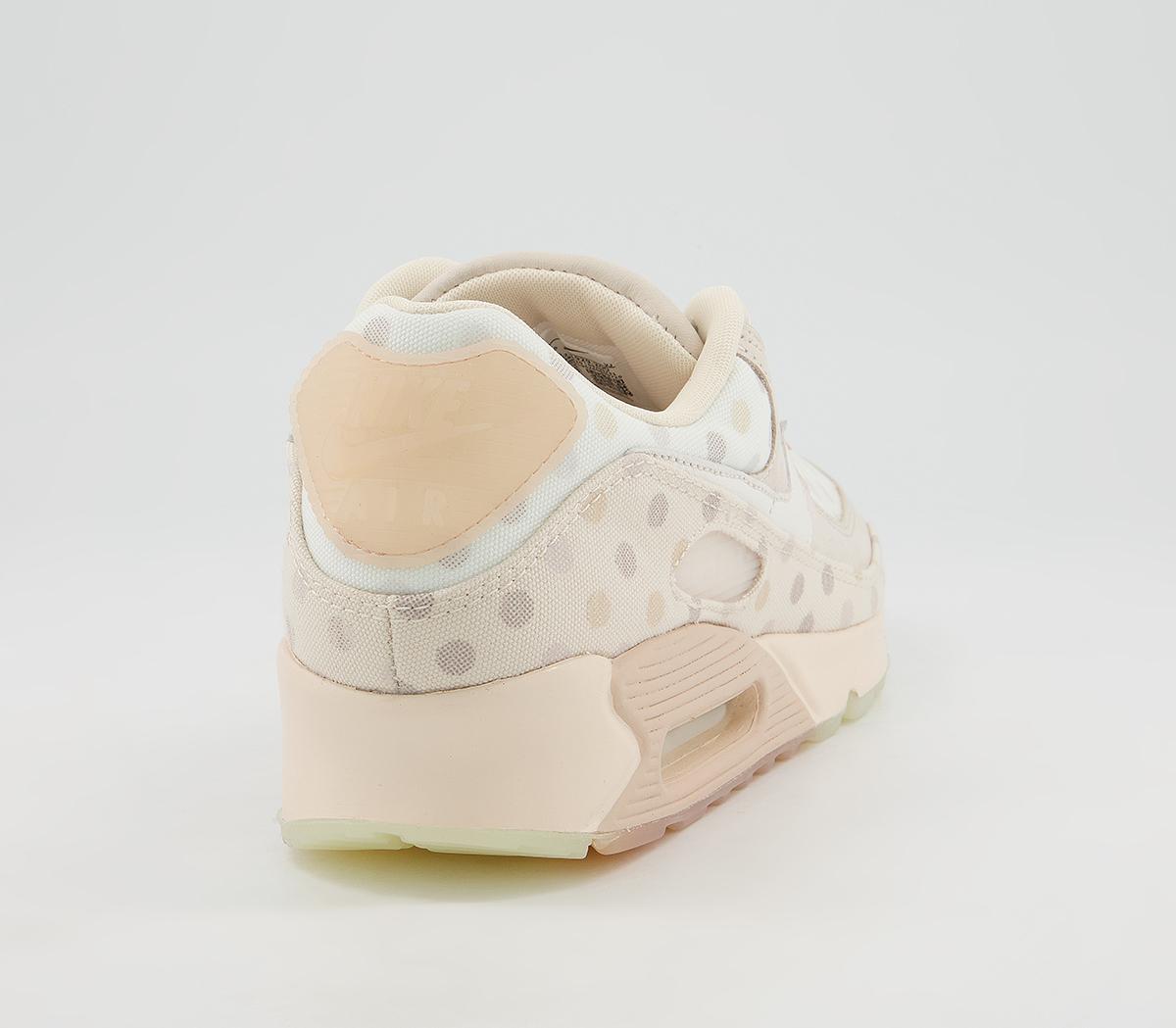 Nike Air Max 90 Trainers Nike Air Max 90 Trainers Shimmer Sail Desert Sand Pale Ivory