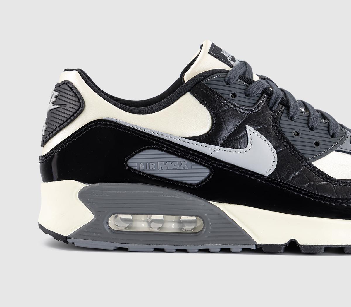 NikeAir Max 90 TrainersSail Light Smoke Grey Black Anthracite Smoke Grey