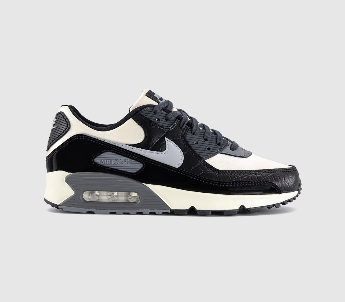 NikeAir Max 90 TrainersSail Light Smoke Grey Black Anthracite Smoke Grey