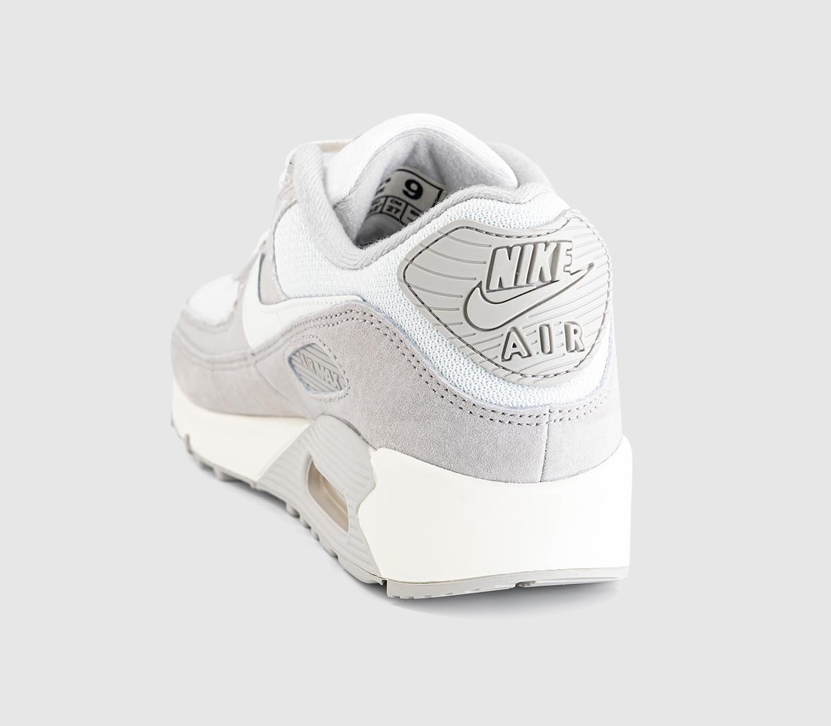 NikeAir Max 90 TrainersDenim Light Bone Sail Coconut Milk Infrared 23