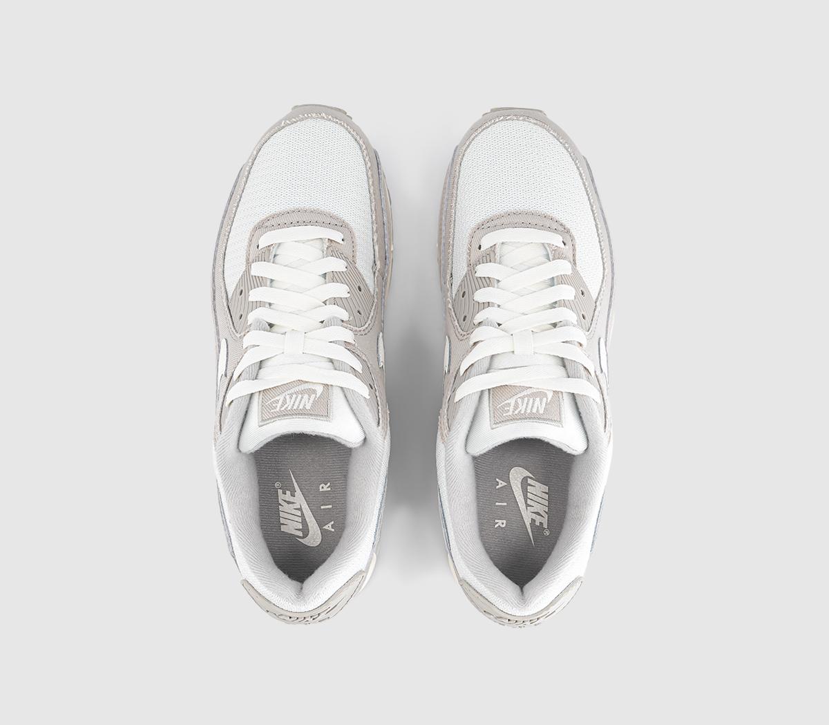 NikeAir Max 90 TrainersDenim Light Bone Sail Coconut Milk Infrared 23