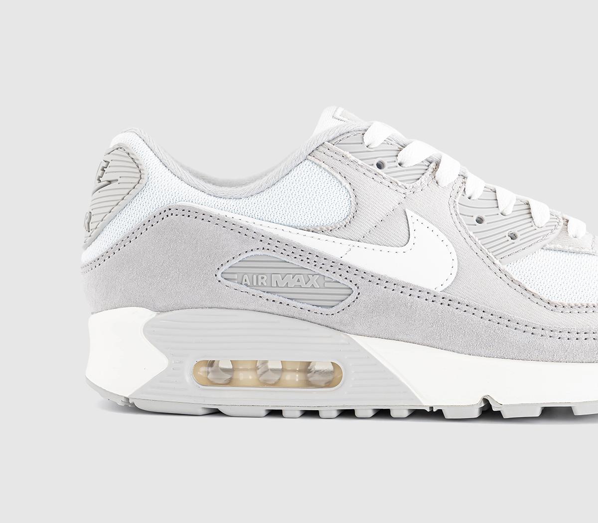 NikeAir Max 90 TrainersDenim Light Bone Sail Coconut Milk Infrared 23