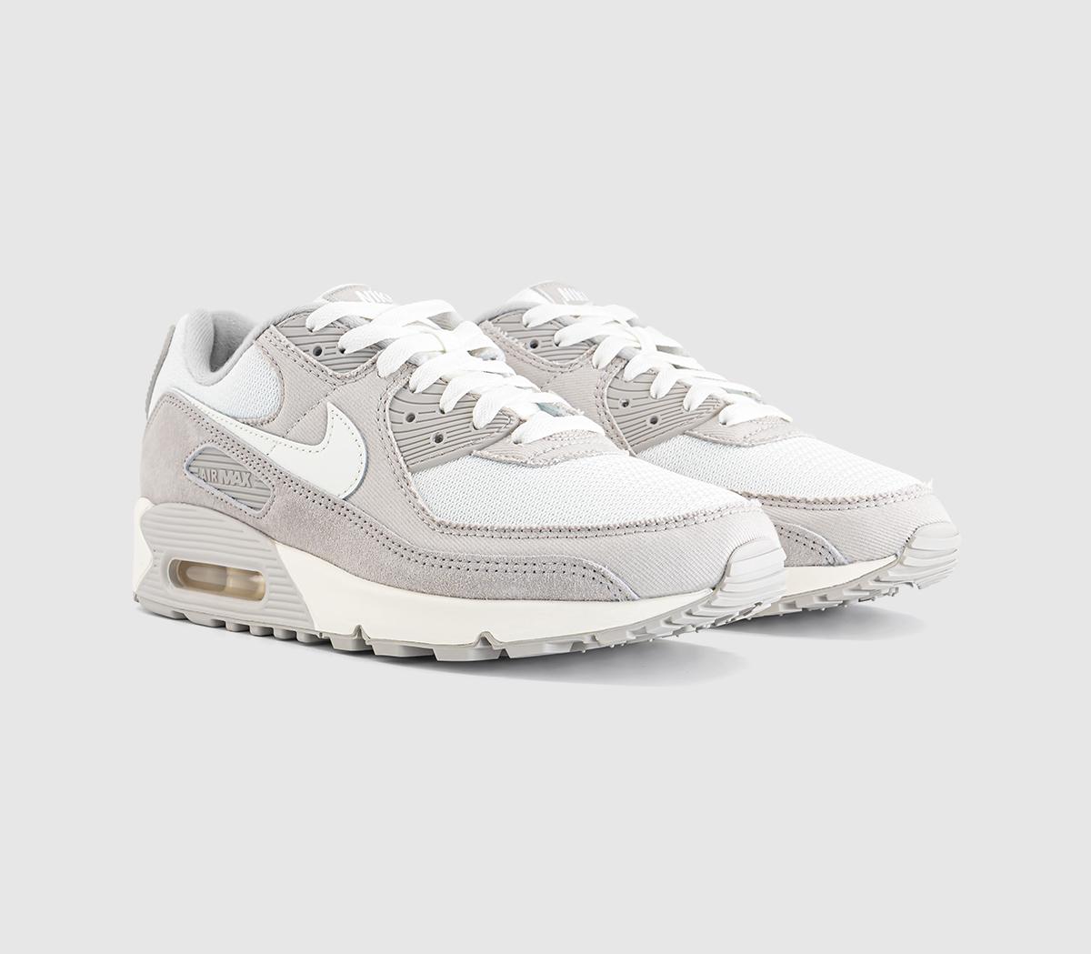 NikeAir Max 90 TrainersDenim Light Bone Sail Coconut Milk Infrared 23