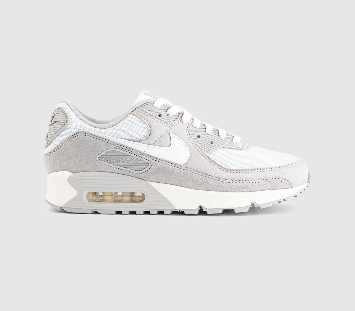 NikeAir Max 90 TrainersDenim Light Bone Sail Coconut Milk Infrared 23