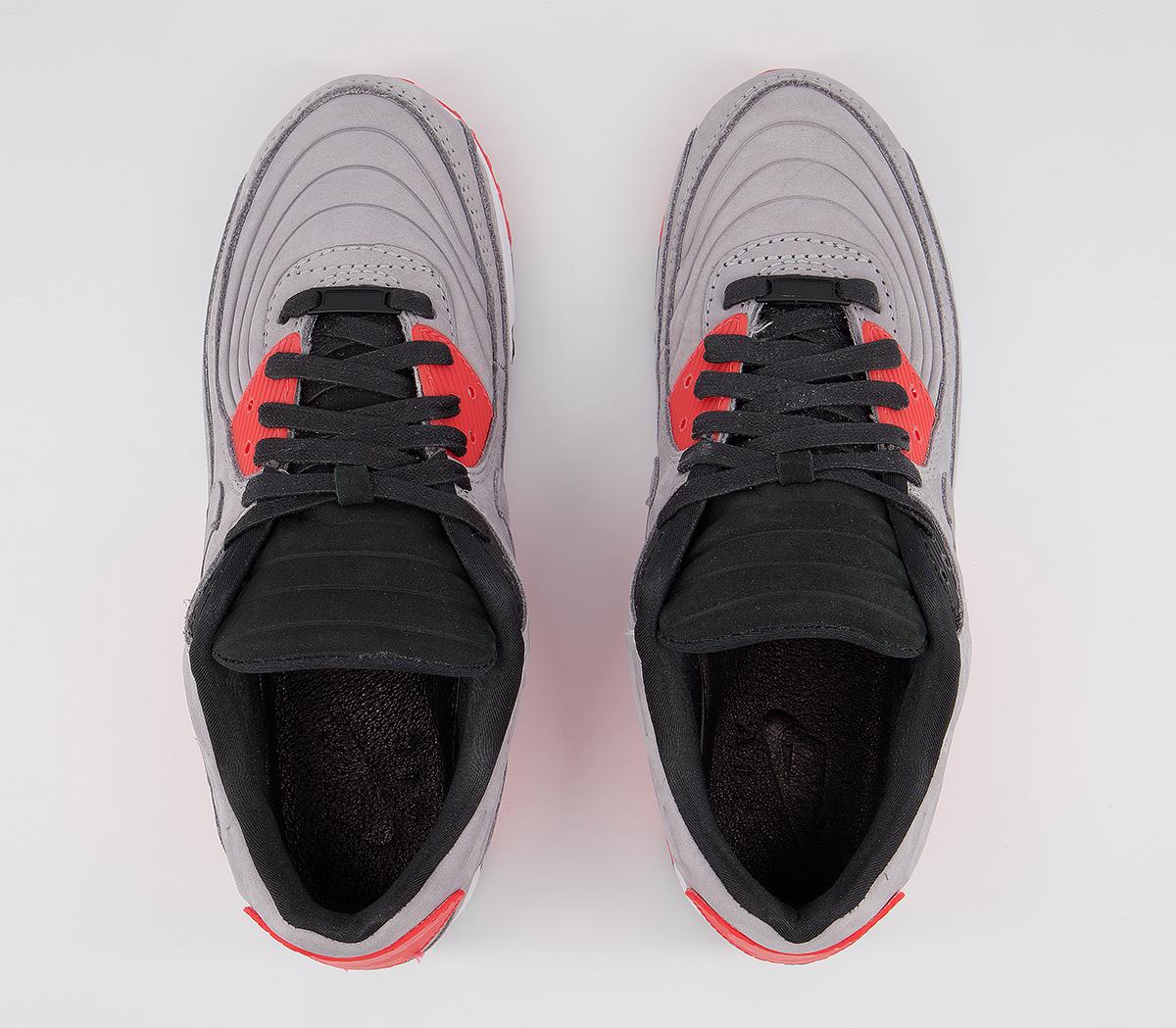 Nike Air Max 90 Trainers Nike Air Max 90 Trainers Night Silver Bright Crimson