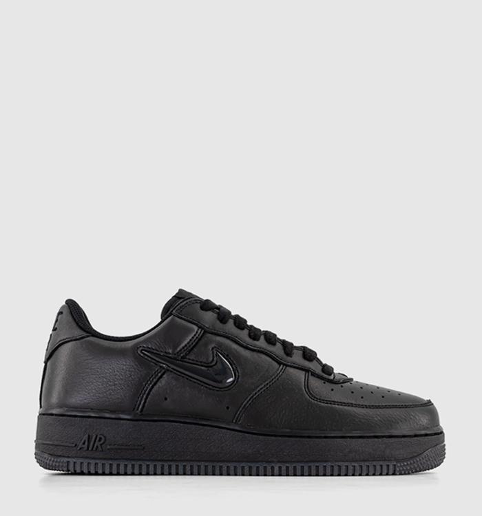 Air force 1 half black best sale and white