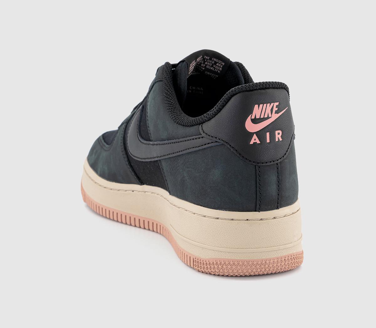 nike air force 1 nubuck black