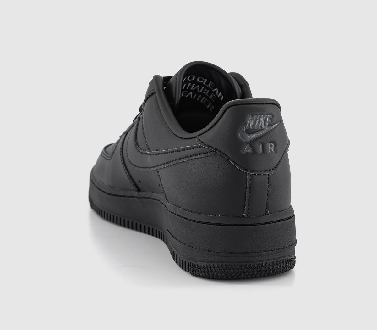 NikeAir Force 1 07 Trainers Black Anthracite Black