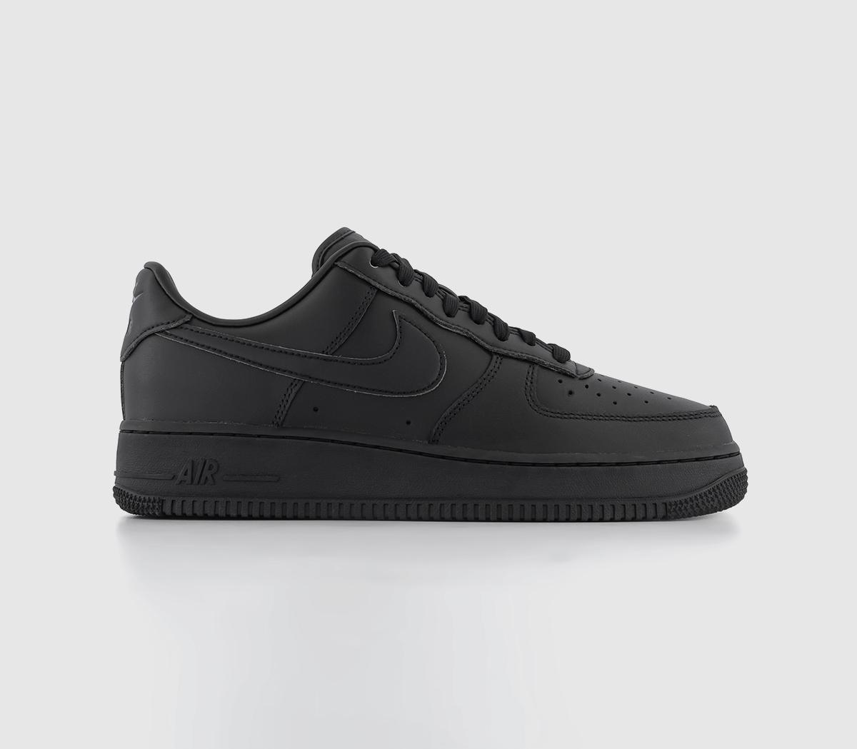 NikeAir Force 1 07 Trainers Black Anthracite Black