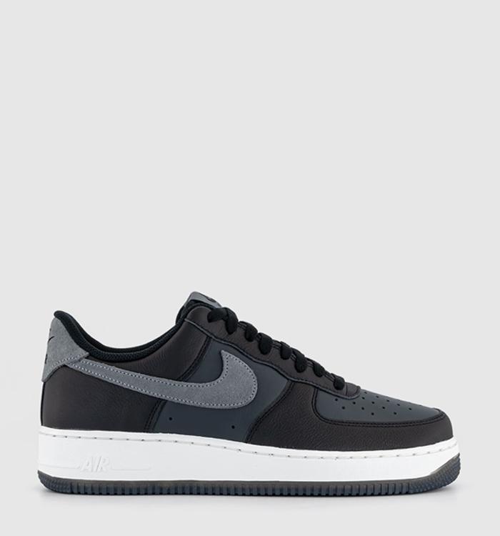 Nike Air Force 1 07 Trainers Black Smoke Grey Dark Smoke Grey