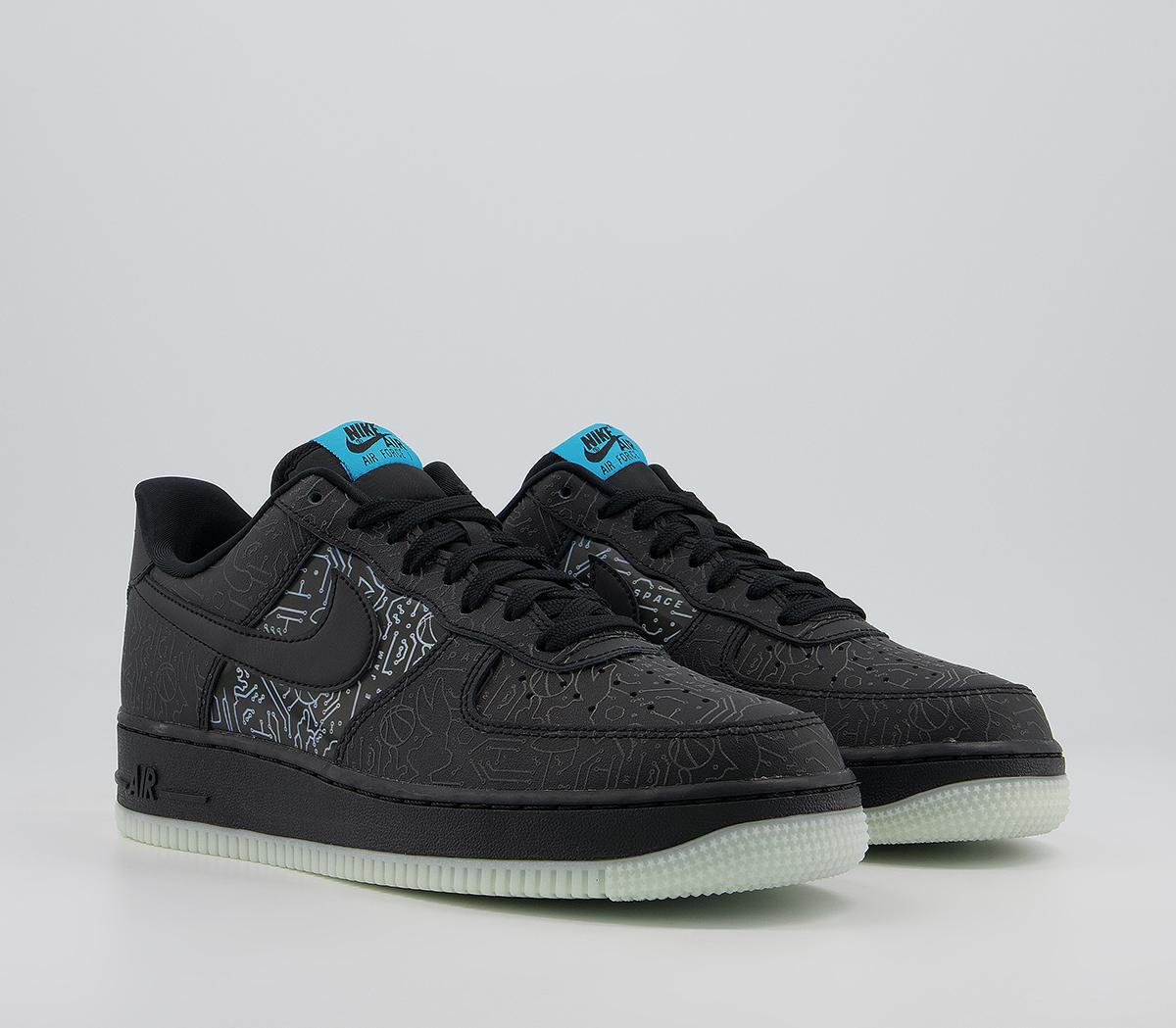 Nike Air Force 07 Trainers Space Jam Black Nike Air Force