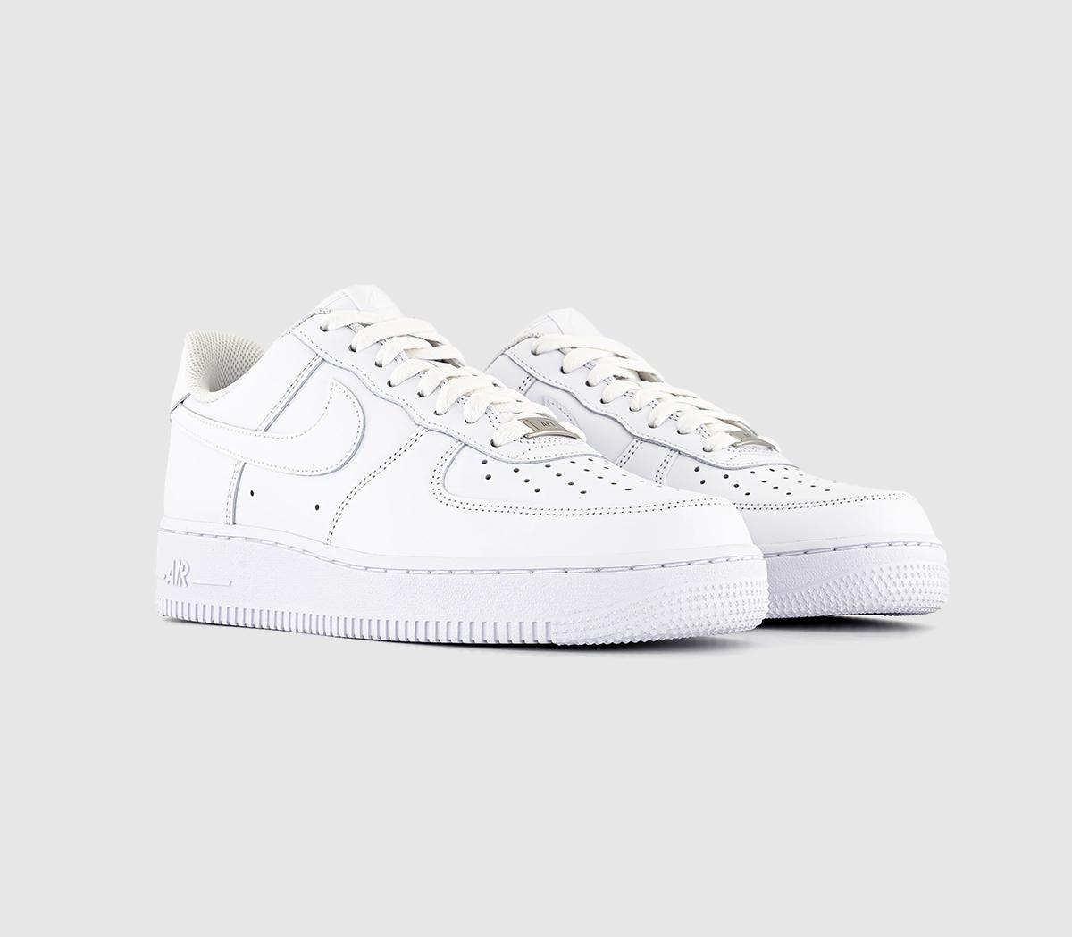 Nike Air Force 1 07 Trainers M White - Nike Air Force 1