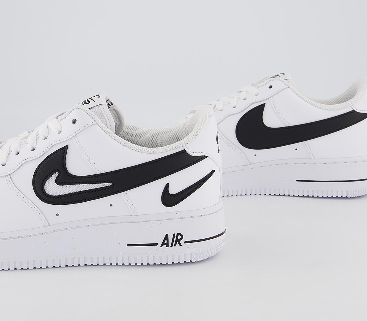 Nike Air Force 1 07 Trainers White White Black - Nike Air Force 1