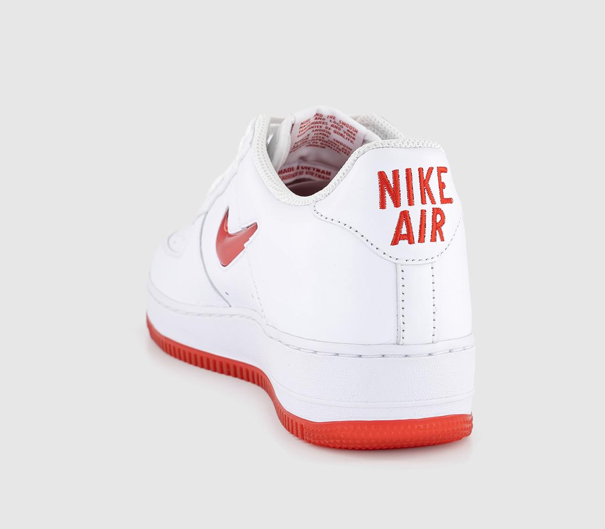 nike air force 1 07 trainers white university red