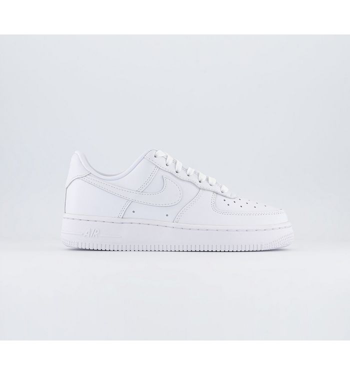 Nike Air Force 1 07 Trainers White White White Leather