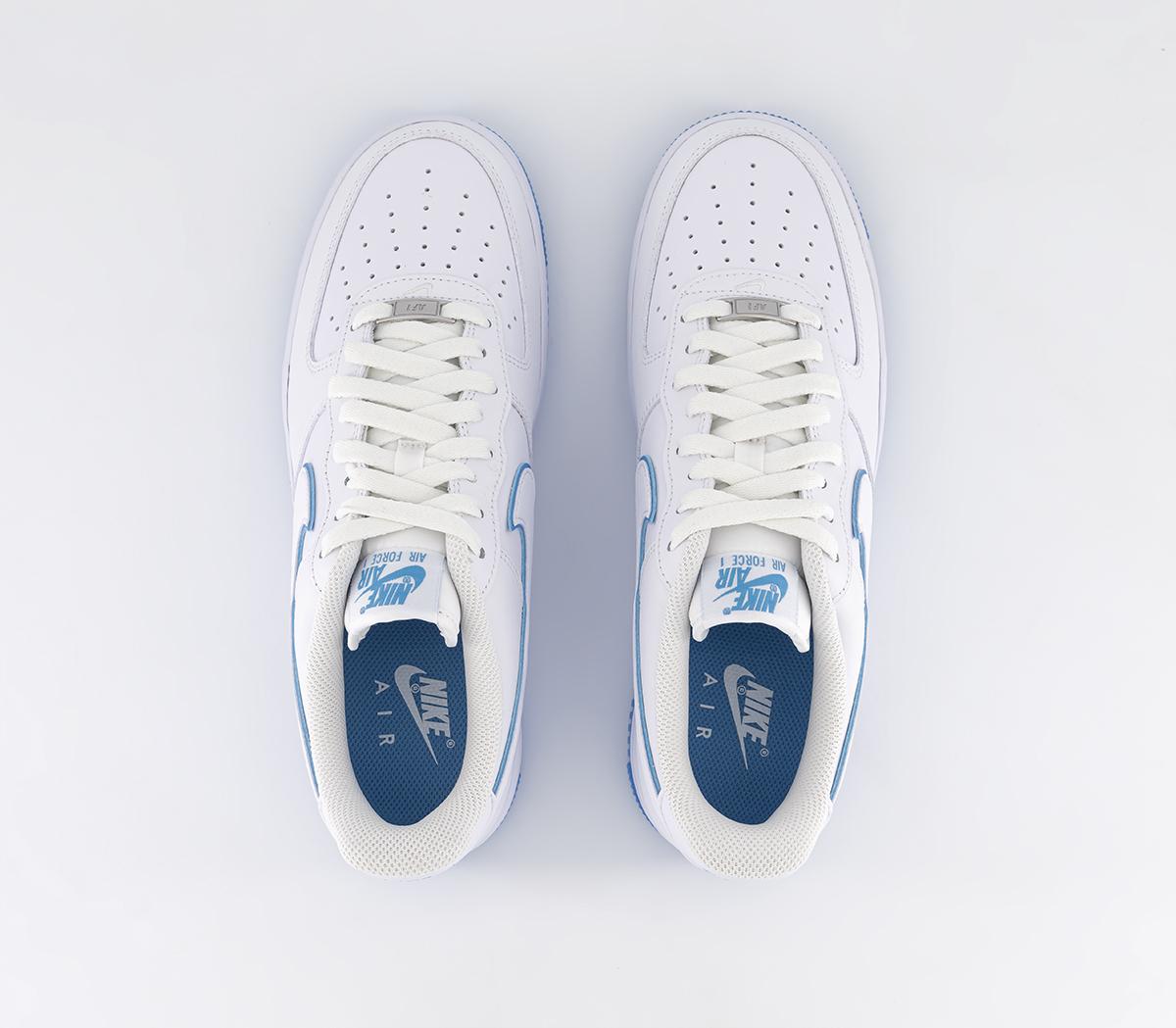 air force 1 07 trainers white light armory blue