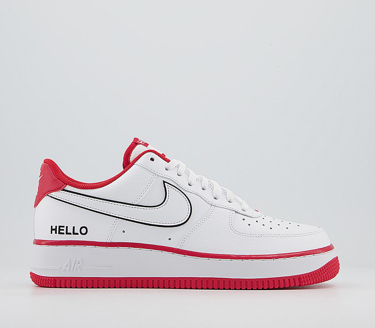 Nike air force 1 red uk sale