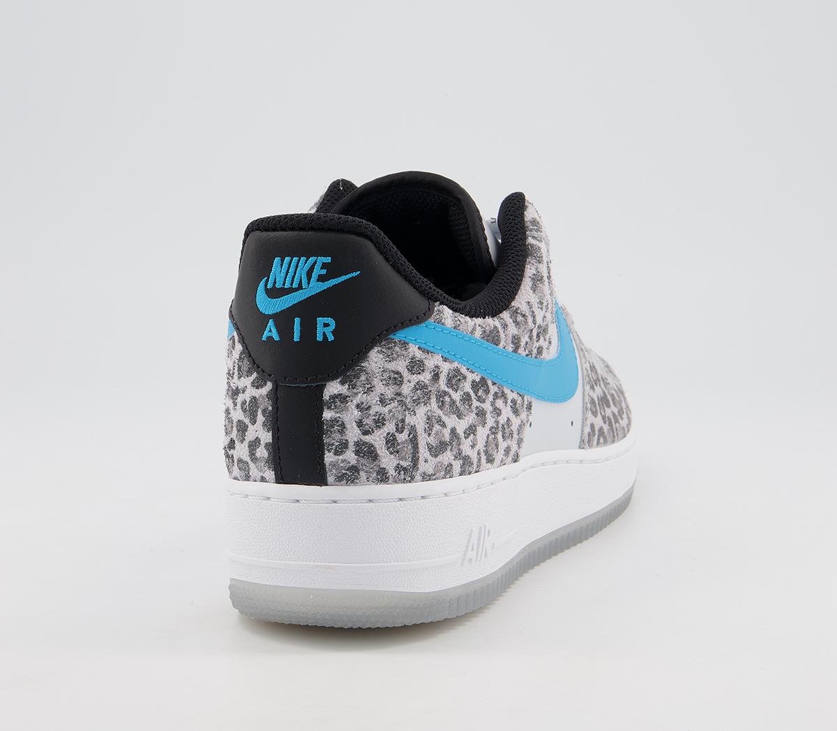 Nike Air Force 1 07 Trainers Nike Air Force 1 07 Trainers Pure Platinum Light Blue Fury
