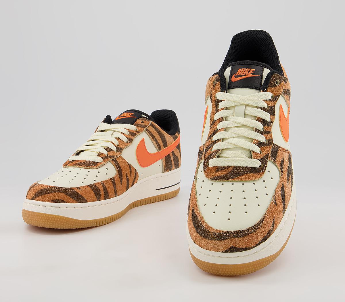 Nike Air Force 1 07 Trainers Nike Air Force 1 07 Trainers Coconut Milk Atomic Orange