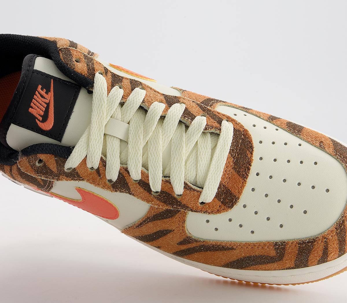 Nike Air Force 1 07 Trainers Nike Air Force 1 07 Trainers Coconut Milk Atomic Orange