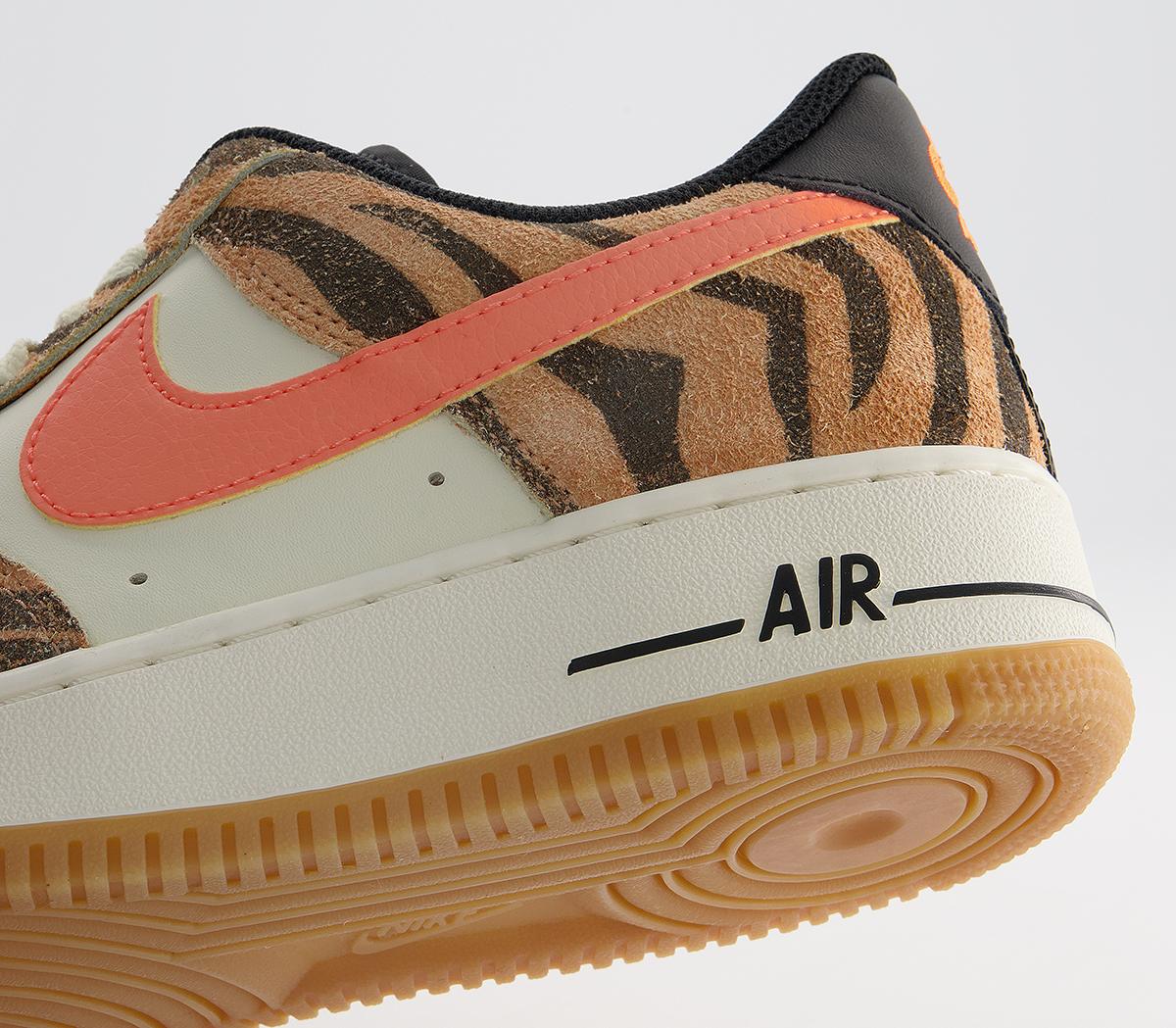 Nike Air Force 1 07 Trainers Nike Air Force 1 07 Trainers Coconut Milk Atomic Orange