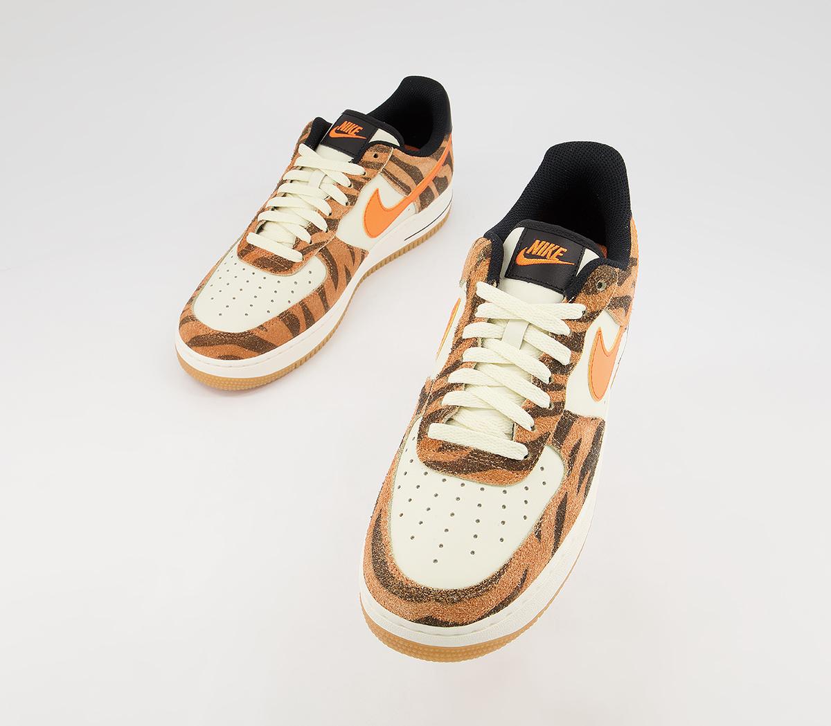 Nike Air Force 1 07 Trainers Nike Air Force 1 07 Trainers Coconut Milk Atomic Orange