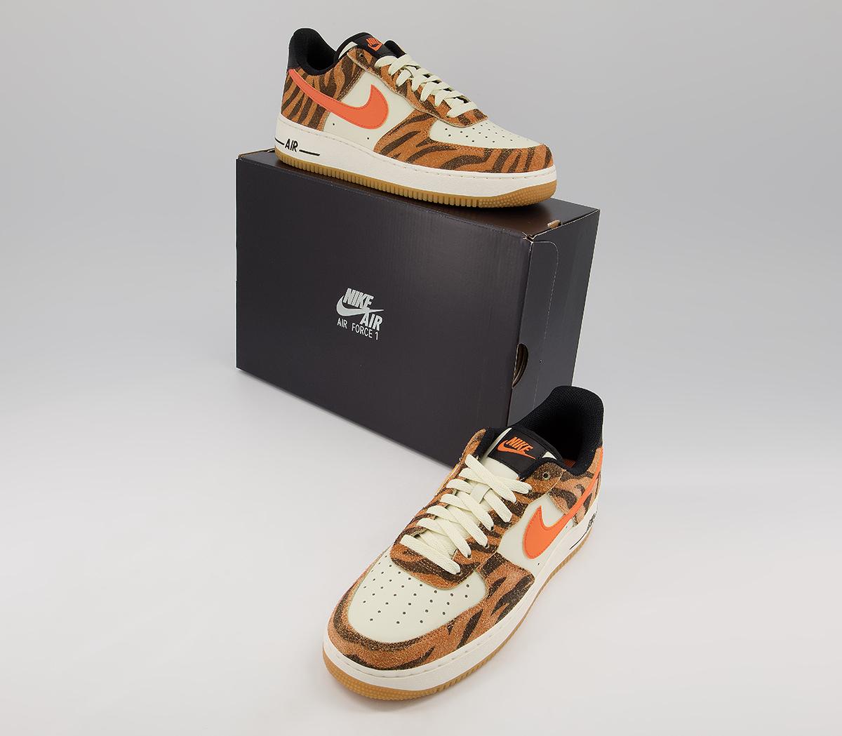 Nike Air Force 1 07 Trainers Nike Air Force 1 07 Trainers Coconut Milk Atomic Orange