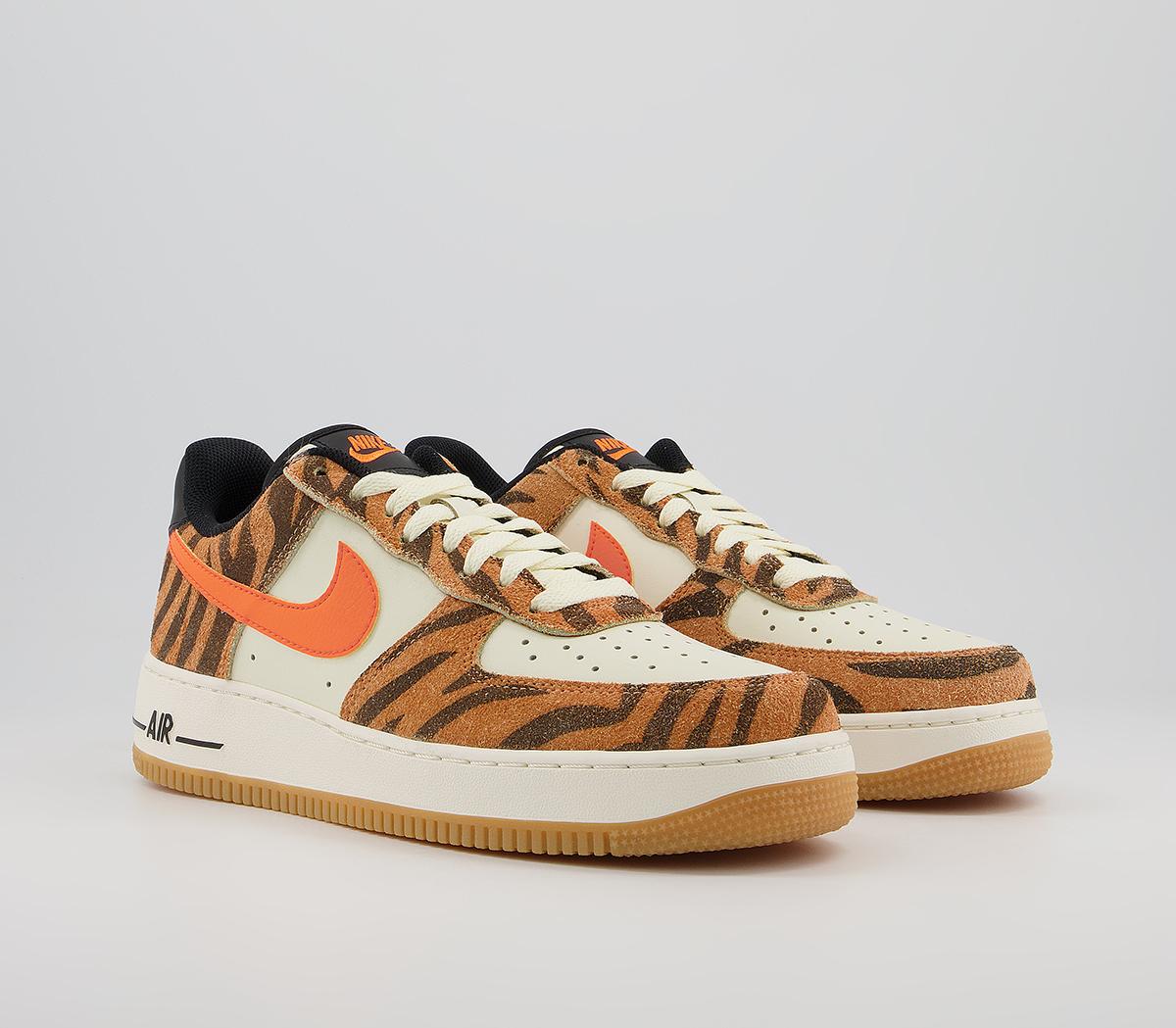 Nike Air Force 1 07 Trainers Nike Air Force 1 07 Trainers Coconut Milk Atomic Orange