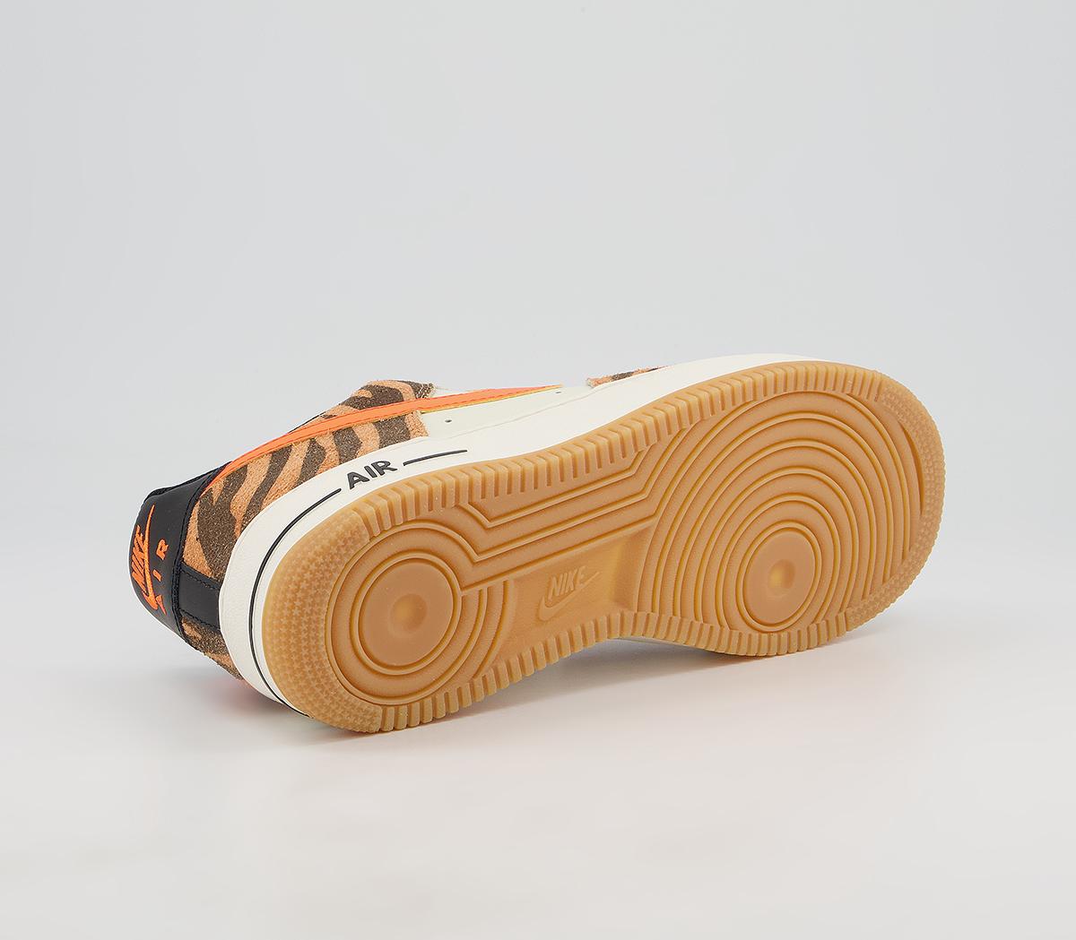 Nike Air Force 1 07 Trainers Nike Air Force 1 07 Trainers Coconut Milk Atomic Orange