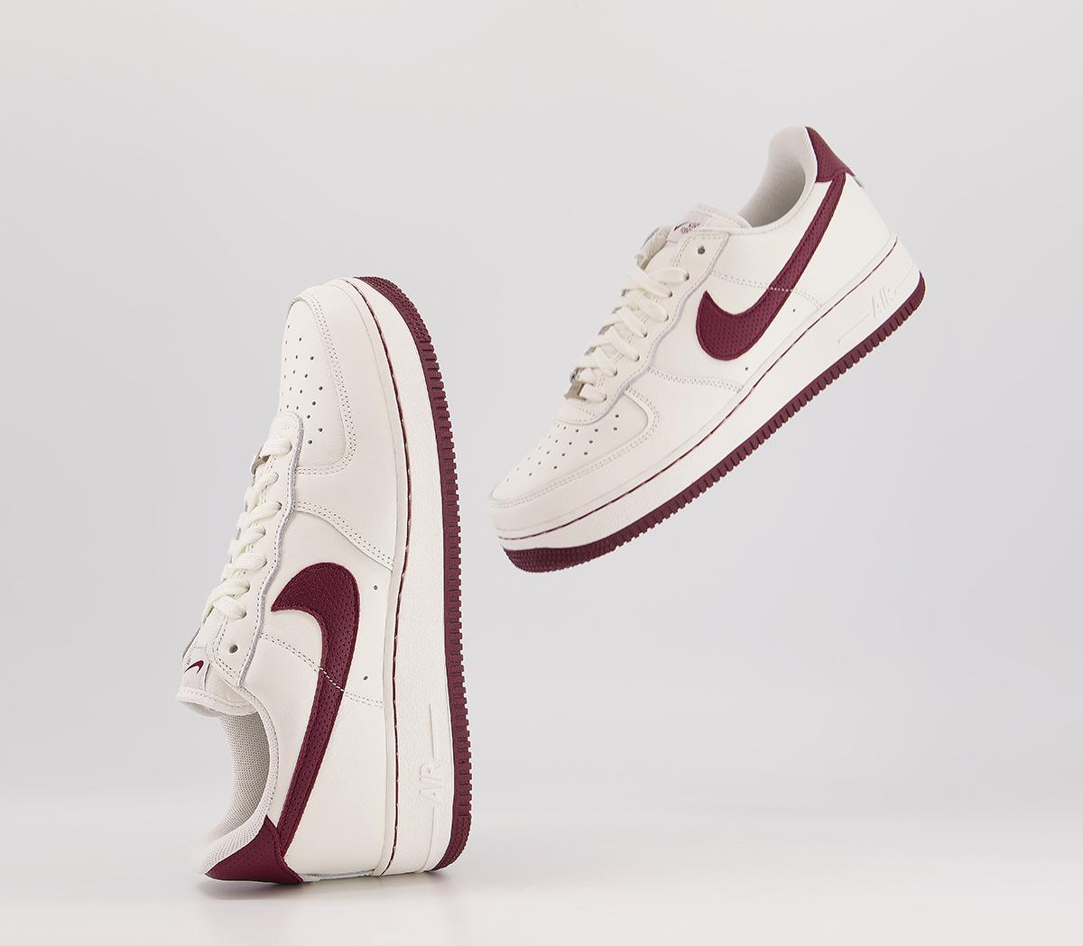Nike Air Force 1 07 Trainers Nike Air Force 1 07 Trainers Craft Sail Dark Beetroot